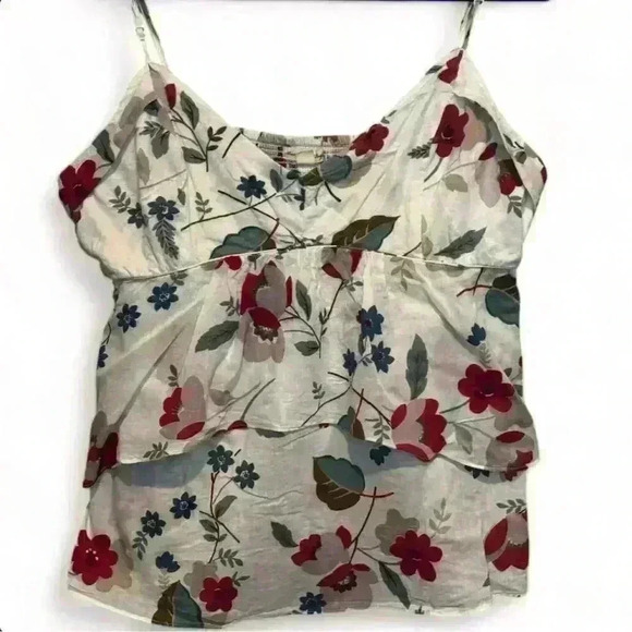 American Eagle Women's Floral Camisole Tank Top Size Large Multicolor - Picture 1 of 6